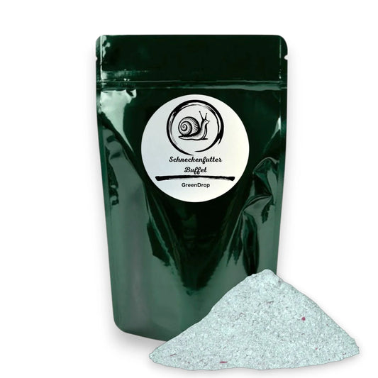 Schneckenfutter GreenDrop Achatschnecken Ladschnecken Zusatzfutter Calcium Eierschalenpulver Grüne Spirulina Alge