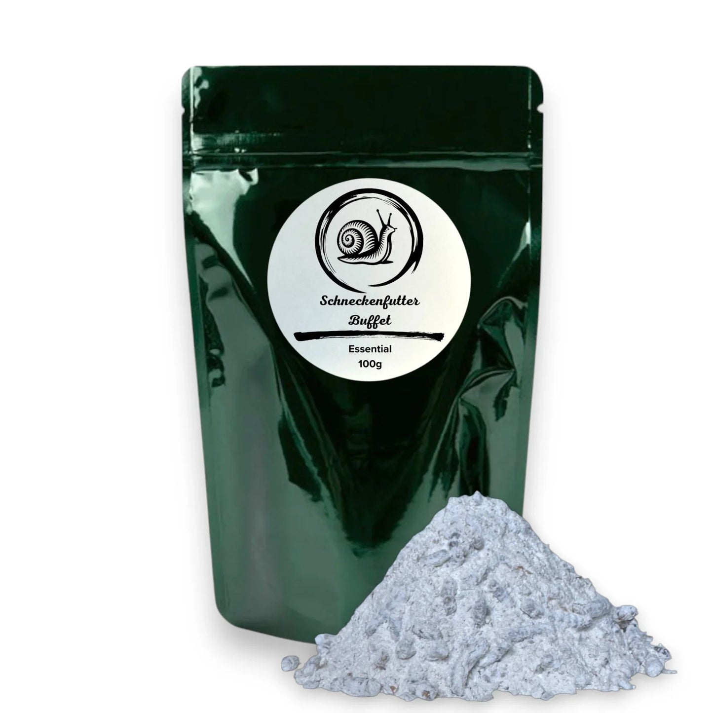 Schneckenfutter Essential 100g Achatschnecken Ladschnecken Zusatzfutter Calcium Eierschalenpulver Mehlwürmer
