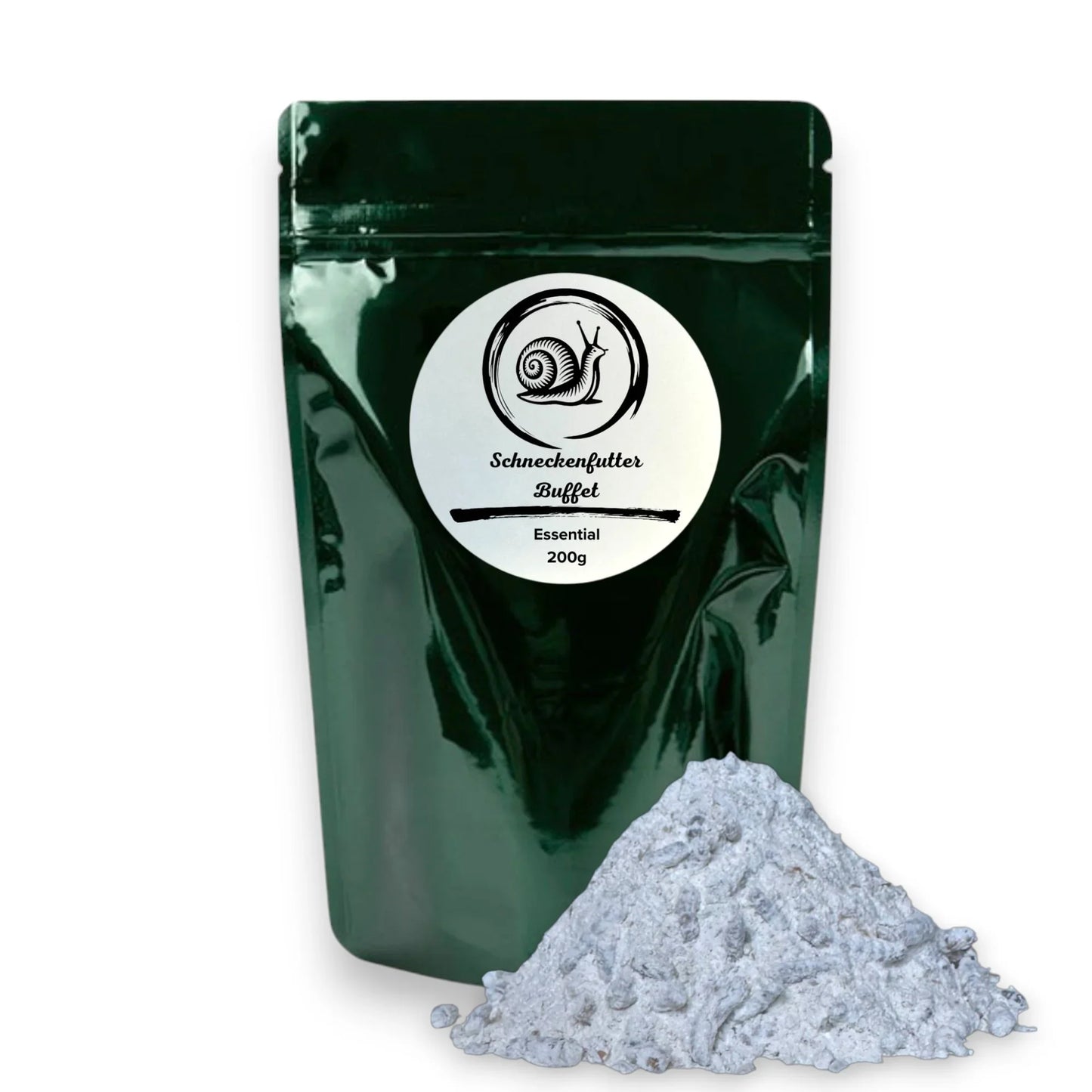 Schneckenfutter Essential 200g Achatschnecken Ladschnecken Zusatzfutter Calcium Eierschalenpulver Mehlwürmer
